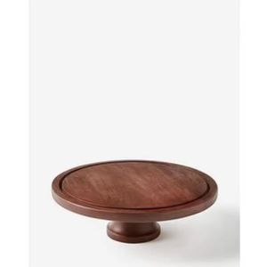 Acacia Wood Cake Stand Wholesale Acacia Wooden Party Dessert Stand Wood Cake Plate Server Platter - Product Image 1