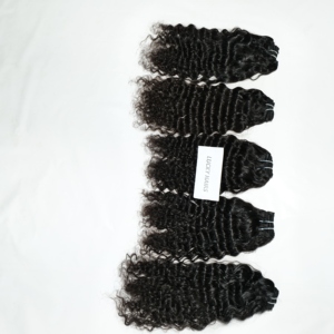 Vietnamien 100% Remy Cheveux Humains Bouclés Super Double Dessiné Vague Profonde Trame Éclat Naturel Pas D'emmêlement OEM Disponible Faisceau Femmes Cheveux - Product Image 1