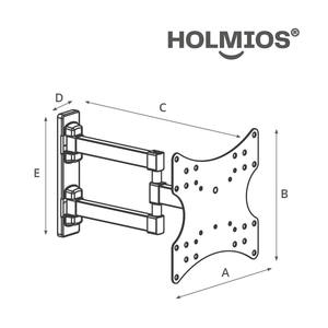 Supporto TV regolabile da 23'' a 42'' 20 kg. (Holmios 500055006) - Product Image 4