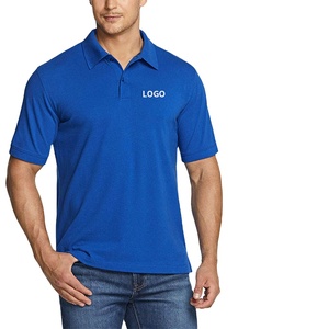 เสื้อโปโลผู้ชายผ้าฝ้าย100% แขนสั้นระบายอากาศได้ดีพิมพ์ลายไม่ยับ - Product Image 1