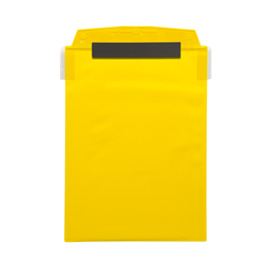 Porta Lettere Magnetico A4 Verticale con 1 Striscia Magnetica e Aletta Protettiva Giallo Confezione da 10-MA4211-04 - Product Image 2