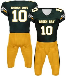 Camisetas de fútbol americano personalizadas, conjunto de manga corta, uniforme de fútbol americano y ropa - Product Image 1