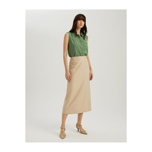 กระโปรงผ้าวิสโคสผสมทรงยาวสำหรับผู้หญิง BGN - Product Image 2