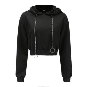 Sweat à capuche à manches longues décontracté pour femmes avec décoration brodée Style Streetwear pour toutes les saisons - Product Image 5