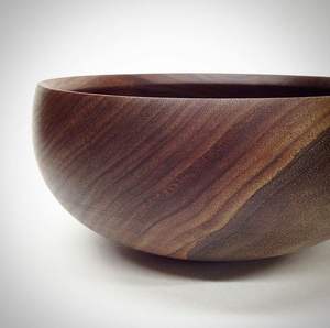 Décoration de la maison vaisselle de table bol de service en bois design antique forme ronde bol de service alimentaire bol en bois fait main de meilleure qualité - Product Image 3