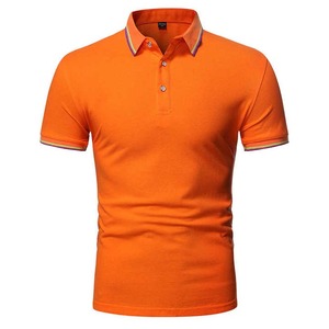 Style personnalisé 100% coton hommes pour T-shirts polo décontracté à manches courtes grande taille 260 grammes poids du tissu en vente - Product Image 3