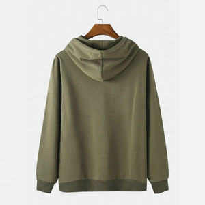 Wholesale Custom Men's Pullover Hoodies 100% Cotton <b>Thermal</b> <b>Fleece</b> with Pocket Design Low Price Winter Sweatshirts Bulk Supply - Product Image 2