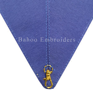 COLLAR DESNUDO PROVINCIAL DE ARTESANÍA MASÓNICA-TRENZADO DORADO EN AMBOS BORDES Y BOLA DORADA EN FRONTAGE - Product Image 3