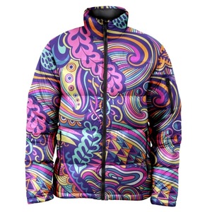 High Quality Custom Men's Winter Coat <b>Quilted</b> Hooded Puffer Jacket for Outdoor Warm and <b>Thick</b> Sublimation Padded Jacket - Product Image 4