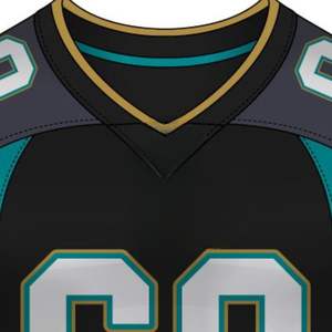 Camisetas de Fútbol Americano Unisex al por Mayor, 100% Poliéster, Impresión por Transferencia de Calor, Nombres y Números de Equipos Personalizados, Transpirables - Product Image 2