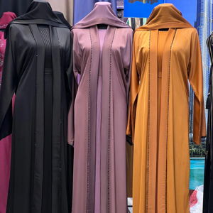 2025 Dubai lujo Abaya hermosa ropa islámica tradicional negra para mujeres Arabia Saudita Abaya Dubai Abaya ropa musulmana - Product Image 1