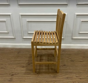 WOODEN <b>TEAK</b> WOOD BAR <b>CHAIR</b> GARDEN MADE IN INDONESIA - Product Image 5