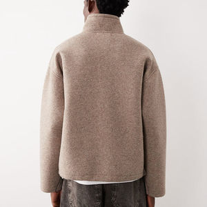 เสื้อสเวตเตอร์ผู้ชายขายดีรุ่นใหม่ ผ้าฝ้าย 100% สำหรับฤดูหนาว รับผลิตตามแบบ ODM ขนาดตามสั่ง อุ่น ทันสมัย สไตล์พูลโอเวอร์ สีเฮเธอร์ ไม่หด ผ้าถักคุณภาพสูง - Product Image 2