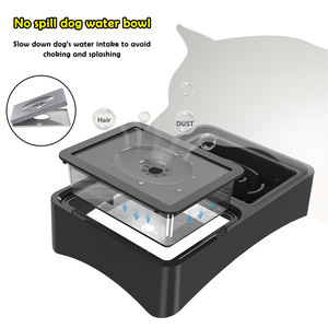 Set mangkuk hewan peliharaan Diy, mangkuk anjing yang ditinggikan dengan 4 tinggi dapat diatur berdiri lambat - Product Image 5