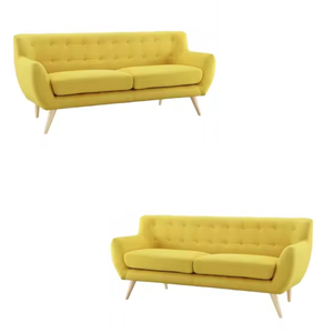 Sofá moderno de dos asientos con cubierta de tela cómoda Venta caliente Precio directo de fábrica al por mayor para hoteles Apartamentos y salas de estar - Product Image 3