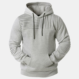 Nouveau 2025 pulls à capuche décontractés en coton mélangé doublé Sherpa pour hommes pullover sweat à capuche fournisseurs de qualité supérieure au Pakistan - Product Image 3