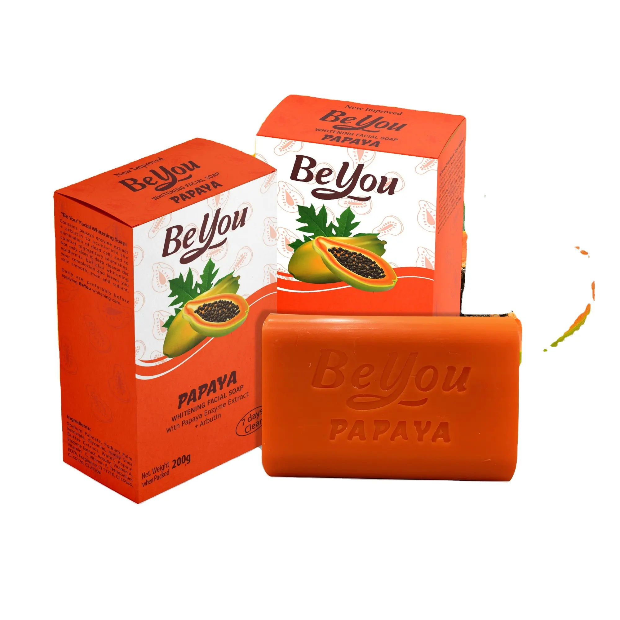 Wholesale High Quality Beauty soap BeYou Beauty Soap Papaya for Adults Age group | Bath Soap for family or hotel with palm oil