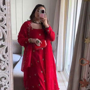 Robe de soirée longue rouge pour femmes et filles, vêtements de mariage robe longue pour robes de soirée - Product Image 1