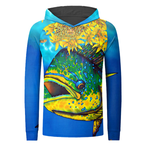 Moda 2025, Jersey de pesca de manga larga para hombre, sudaderas con capucha de verano de secado rápido transpirables, características transpirables de secado rápido, sublimación DTF - Product Image 2
