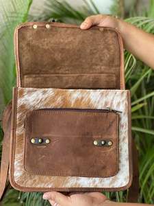 Nuevos bolsos hechos a mano de cuero de animales reales para mujer, elegante, informal, gran oferta, bolso cruzado de cuero occidental de alta calidad - Product Image 5