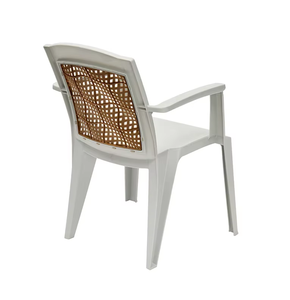 Chaise en plastique moderne et élégante avec support de bras pour le salon, la salle à manger et la cuisine. - Product Image 1