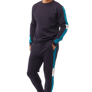 Último 2025 diseño personalizado hombres Slim Fit apilado chándal hombres chándal hecho a medida hombres Jogging traje - Product Image 4