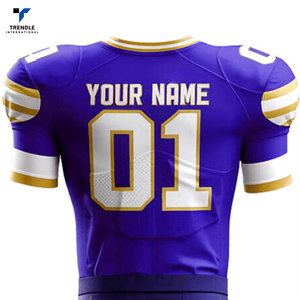 Uniforme de Fútbol Americano Personalizado de Alta Calidad para Hombre, Manga Corta, 100% Poliéster, Transpirable, Ropa Deportiva Profesional Personalizada - Product Image 6