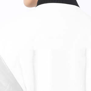 OEM personalizado más tamaño de la Universidad de los hombres chaqueta de béisbol de moda de cuero mangas Letterman bombardero con lona blanca ropa de los hombres - Product Image 6