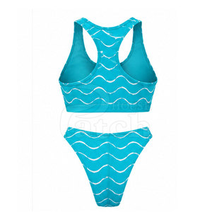 Conjunto de Bikini Moderno de Dos Piezas para Mujer, Traje de Baño con Parte Inferior y Parte Superior a la Moda, Tela Cómoda, Colección para Vacaciones en la Playa y Piscina - Product Image 2