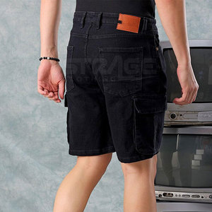 Shorts en jean décontractés pour hommes, 100 % coton, personnalisés, écologiques, légers, respirants et à séchage rapide – Grande Vente - Product Image 4
