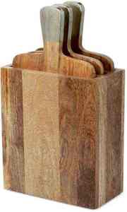 Premium Wooden <b>Paddle</b> Cheese <b>Board</b> With Handle Natural Acacia Wood Chopping And Cutting <b>Board</b> For Everyday Use - Product Image 2