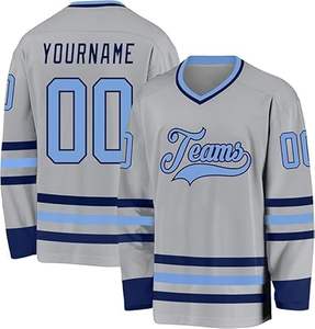 Camisetas de hockey sobre hielo sublimadas para hombres Estilo de equipo personalizado Material duradero Producción rápida para el crecimiento de la marca - Product Image 3