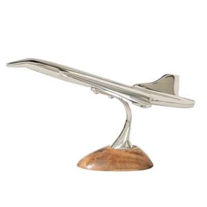 Modelo de Avión de Aleación de Aluminio Fundido a Escala 1:200 con Acabado Brillante, Base de Madera, Decoración de Mesa, Objeto Decorativo de Interior, Soporte OEM - Product Image 3