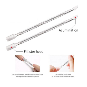 Ensemble de manucure professionnel Offre Spéciale outils d'art des ongles en acier inoxydable de haute qualité comprenant un poussoir à cuticules pour les doigts - Product Image 3