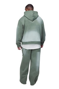 Survêtement Homme Hiver 2025 Personnalisé avec LOGO Imprimé, Grande Taille, à Capuche, 100% Coton Brodé Effet Vieilli - Product Image 2