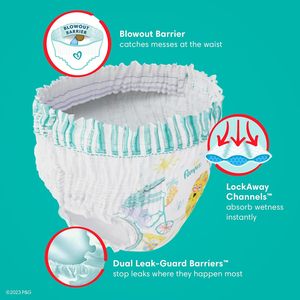 Pañales Pampers Pull On Cruisers 360 °   Pañales Desechables para Bebé Talla 3, Suministro para 2 Meses (2 x 168 Unidades) con Base Acuosa Sensible para Bebés - Product Image 4