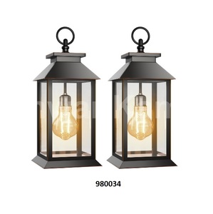 Lanterne en métal patine bleue antique de conception unique personnalisée en gros - Product Image 3