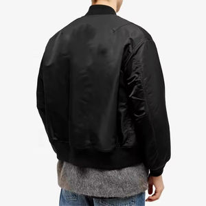 Veste bomber en soie à la vente chaude avec broderie de logo sur le devant, imperméable, coupe-vent, design tanker, uniformes d'équipe pour l'extérieur - Product Image 6