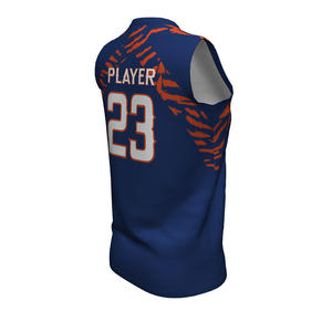 Venta al por mayor Tallas grandes Poliéster Secado rápido Béisbol y Softball Jerseys Cuello redondo Sin mangas Ropa deportiva Sublimación impresa para la venta - Product Image 3