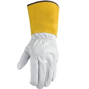 Gants de soudage en cuir de chèvre noir de qualité supérieure en gros/Nouveau dernier design 2025 Gants de soudage - Product Image 3