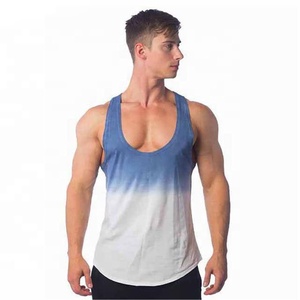 Men's Two Shade Color Plus Size Men's Tank Tops Men's Slimming Breathable Tank Top - Product Image 4