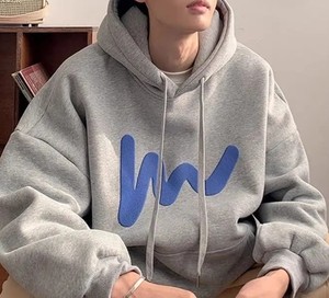 เสื้อฮู้ดโอเวอร์ไซส์สำหรับผู้ชายเสื้อฮู้ดพิมพ์ลายพัฟสำหรับผู้ชายเสื้อฮู้ดลายนูนแบบกำหนดเองดีไซน์ล่าสุด - Product Image 3