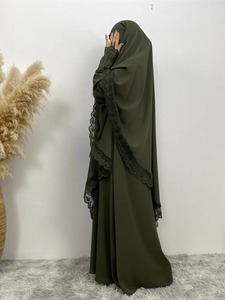 Vente en gros usine Thobe / Thawb Abaya femme robe musulmane Abaya robe musulmane Abaya en lin - Product Image 3