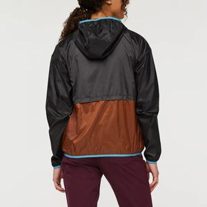 2024 chaqueta cortavientos informal de Invierno para mujer con capucha cierre de cremallera de talla grande logotipo personalizable y Color impermeable - Product Image 3