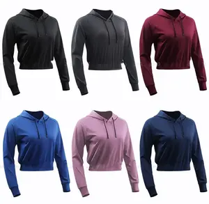 Sudadera con capucha de felpa francesa de algodón 100% de alta calidad para mujer, ropa de calle estampada bordada personalizada, capucha frontal de Invierno para mujer - Product Image 5