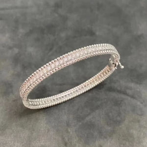 Luxury Unisex Moissanite <b>Tester</b> Shape 925 Sterling Silver Trendy Tennis Bracelet Rhodium Plated VS1 Purity Weddings Parties - Product Image 1