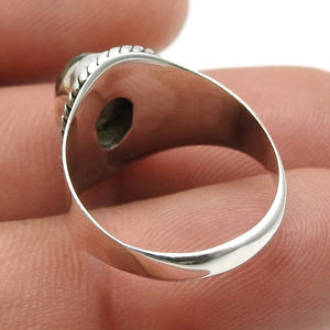 Diseño moderno de alta calidad turmalina piedra preciosa anillo hecho a mano 925 joyería de plata esterlina compromiso anillo fino joyería al por mayor - Product Image 5