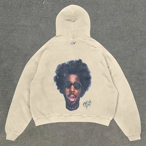 เสื้อฮู้ดแขนยาวสำหรับผู้ชายเสื้อฮู้ดสำหรับฤดูหนาวพิมพ์ลายโลโก้แบบกำหนดเอง - Product Image 5