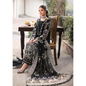 ASIM JOFA-3PC Chemise brodée printemps/été avec dupatta brodé en mousseline et pantalon - BIC-4633 - Product Image 5