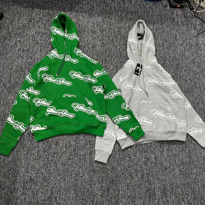 เสื้อมีฮู้ดผ้าฟลีซทรงโอเวอร์ไซส์สำหรับผู้ชาย, เสื้อมีฮู้ดผ้าโพลีเอสเตอร์/ ผ้าคอตตอนย้อมสีล้วนสำหรับฤดูหนาว - Product Image 3